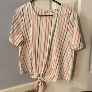 EUC Madewell button back top